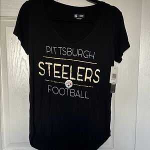 NFL Black and Gold Pittsburgh Steelers Women's Top